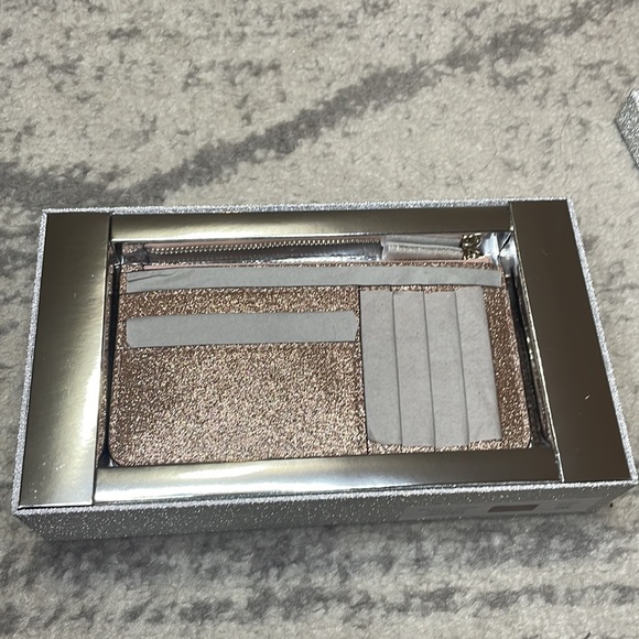 NIB Kate spade Large Slim Glitter Wallet - Picture 6 of 7